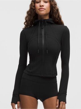 lululemon Black Define Fitted Hooded Jacket
